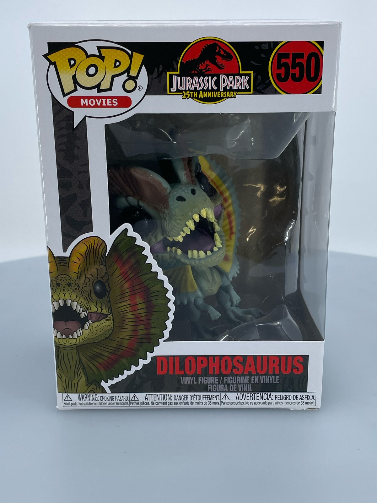 Funko Pop! Movies Jurassic Park Dilophosaurus #550 Vinyl Figure Damaged Box