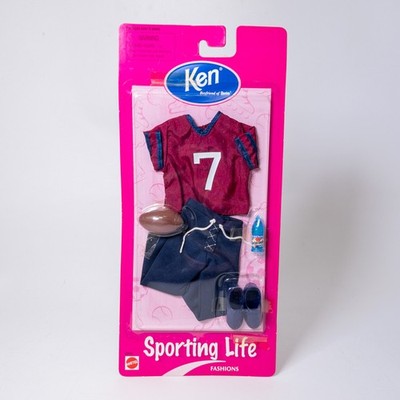 Mattel - 1998 Ken Sporting Life Fashions - FOOTBALL UNIFORM w/Gatorade *NM*