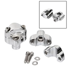 Chrome 1.65" Handlebar Risers Clamp For Harley Dyna Low Rider Super Glide V-Rod