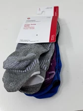 Lululemon Power Stride Tab Socks 3 Pack Gray Blue Purple Size Large 9-11