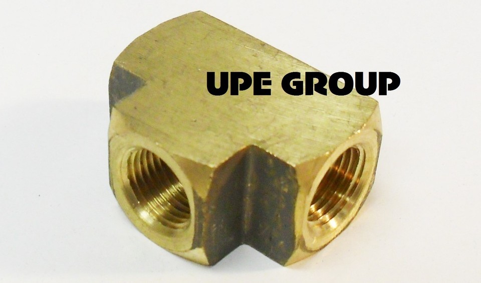 5-Pack Brass Union Equal Tee 1/4" NPT FNPT – For Air, Fuel, Water, Oil, Gas Lines