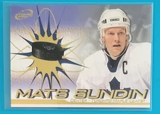 2002-03 Atomic Cold Fusion #22 Mats Sundin Toronto Maple Leafs Hockey Card 