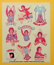 VTG 70s 1979 PARAMOUNT PICTURES CORPORATION Sticker Sheet MORK Robin Williams
