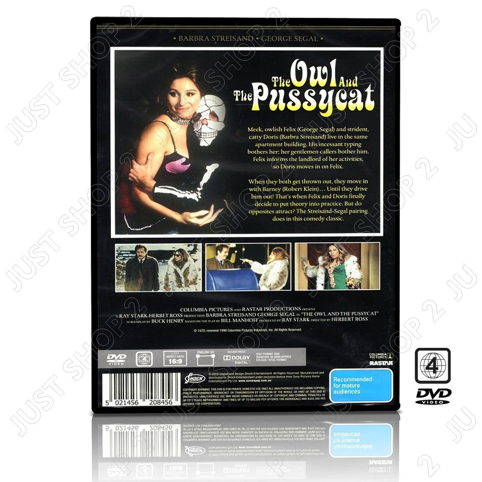 The Owl And The Pussycat DVD : Barbra Streisand / George Segal Movie : Brand New - image 2 of 3