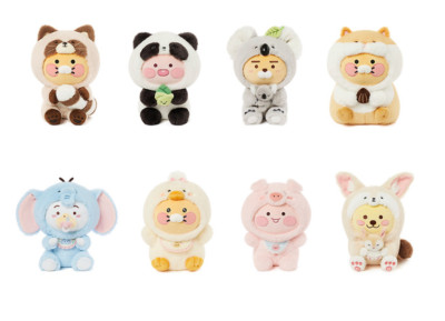 Kakao Friends Friendzoo Animal Stuffed Doll 27cm Choonsik Ryan Tube Figures Toy