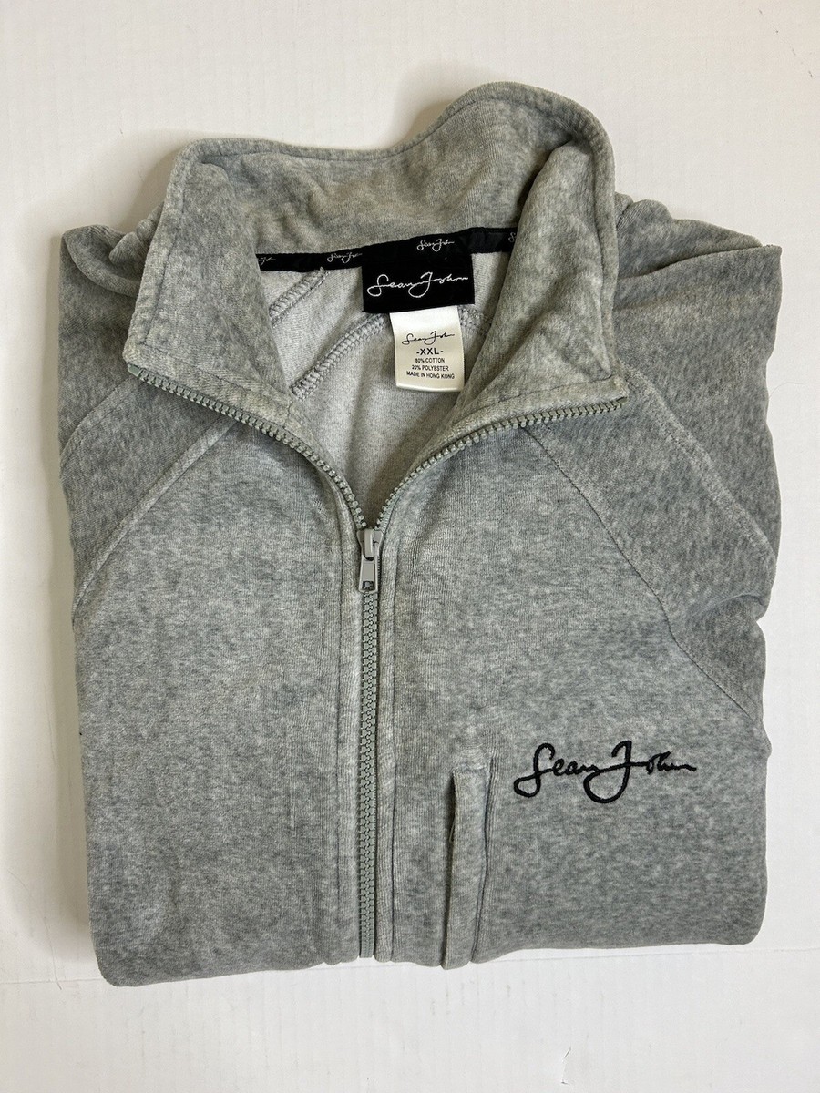 2000s Vintage Sean John Gray Grey Zip Track Jacket Men XL 2000s Vintage Sean John Gray Grey Zip Track Jacket Men XL