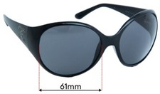 SFx Replacement Sunglass Lenses fits Chanel 6013-B - 61mm Wide