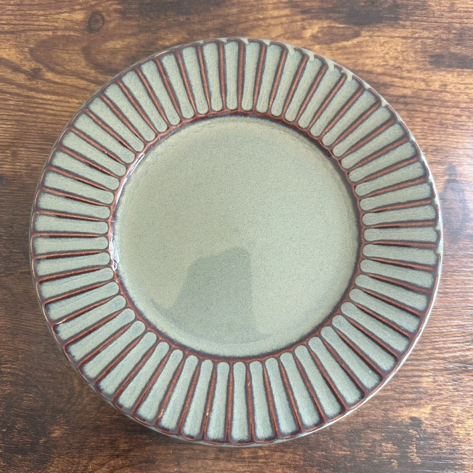 Tabletops Gallery Monroe Sage Green Stoneware Salad Plate Lot Of 4 - Image 2 of 4