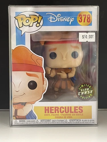 Funko Pop: Disney - Hercules #378. Glow Chase Limited Edition w/ Protector