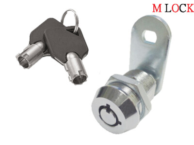 LOT OF 3 Tubular Cam Lock 3/8'' replacement 2 key pull 90 degree turn Keyed alike