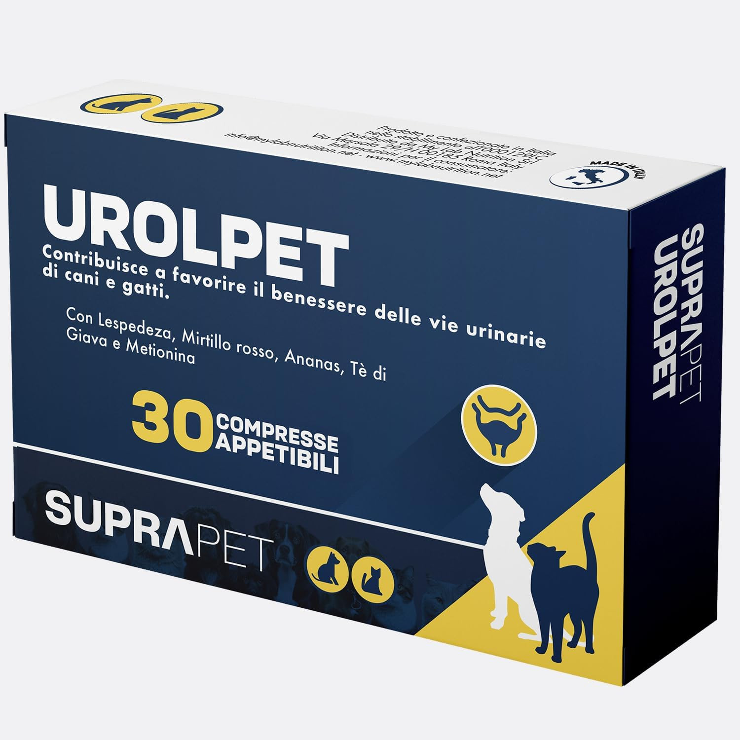 Urolpet Integratore Vie Urinarie Cani/Gatti 30 Compresse Suprapet