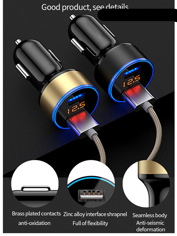 Car Fast Charger Cigarette Lighter Adapter Dual USB For Apple iPhone 17 16 15
