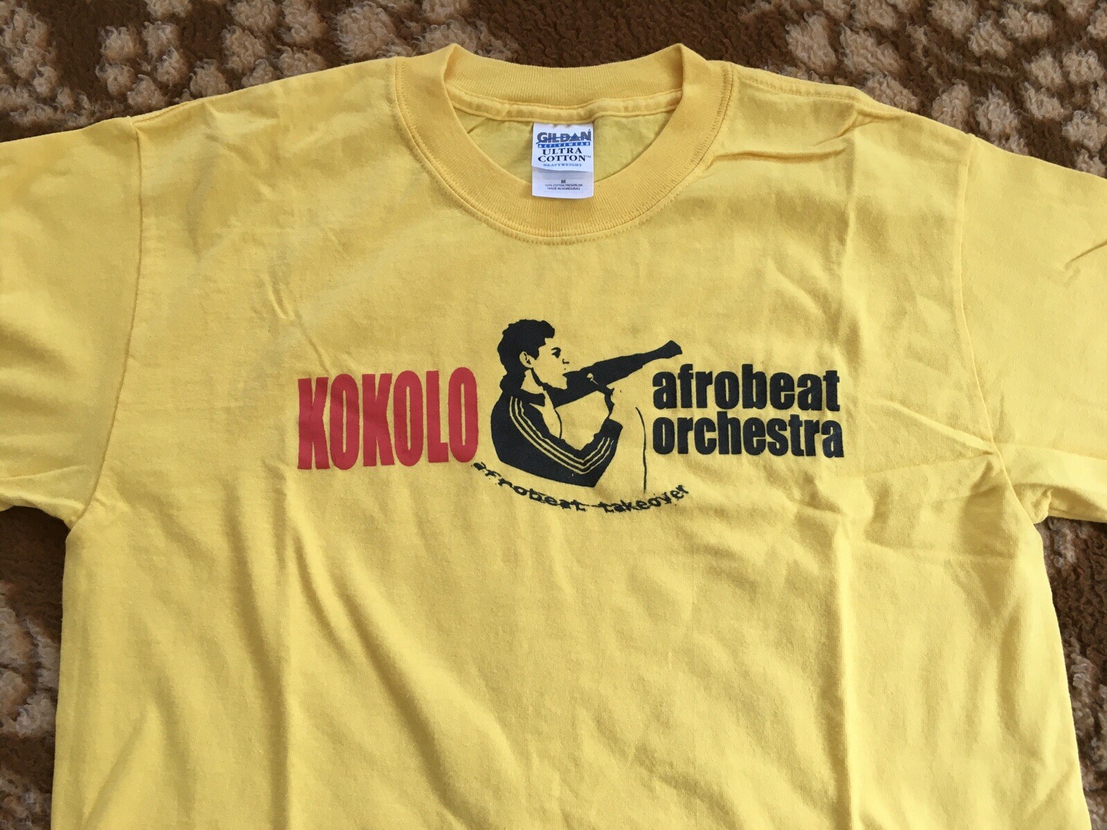 Kokolo Afrobeat Orchestra Shirt M Rare Fela Femi Kuti Afro Funk NYC Chico Mann