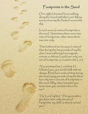 Footprints in the Sand: a Large (8.5" X 11") Notebook, Journal, or Diary the New