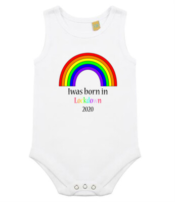 born in lockdown baby vest