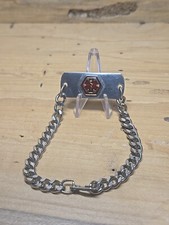 Polished Stainless Steel Medical "I Take Anticoagulants" ID Bracelet Chain B109