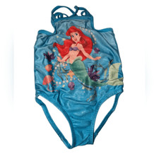 Disney's the Little Mermaid Ariel girls blue swimsuit Y2K size 2T