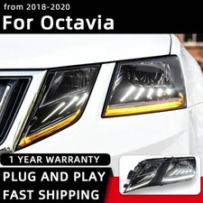 For Skoda Octavia LED Headlight 2018-2021 LED HeadLamp DRL Signal Projector Lens