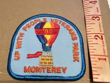 1995 Up With People Veterans Park Monterey Hot air Balloon PATCH