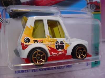 NEW 2022 Hot Wheels TOONED VOLKSWAGEN GOLF MK1 #10 white/red vw