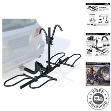 2-Bike Rack with Quick Hitch Pins - Ideal for Road Trips & Adventures