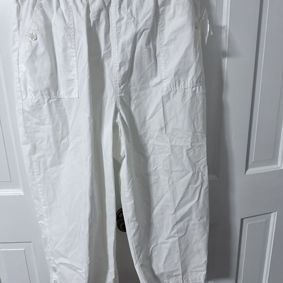 NWOT Kim Rogers capri pants pull on elastic waist Cotton White Size 1X ...