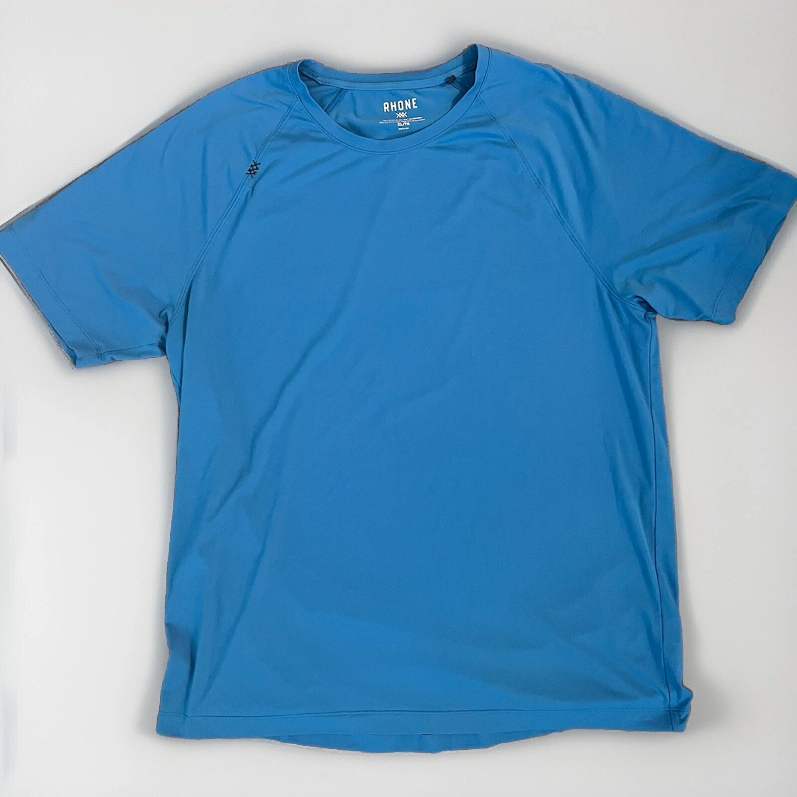 Rhone Men’s Reign Blue Short Sleeve Performance Tee Shirt Size XL