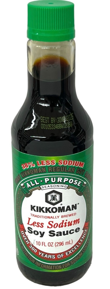 Kikkoman All Purpose Less Sodium Soy Sauce 10 oz | eBay