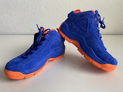 Fila 96 Grant Hill 2 New York Knicks 1BM01798-423 Blue Orange Suede Men s Sz 9