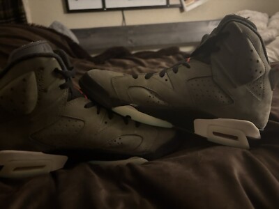 Travis Scott x Air Jordan 6 Olive Size 10.5M