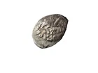 Russian 15th. c. wire silver denga, Vasili III Pskov, m.m. Zamanin, RARE!!!