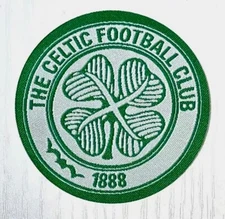 STUNNING CELTIC F.C. ULTRA SLIM EMBROIDERED IRON-ON SOCCER/FOOTBALL PATCH...