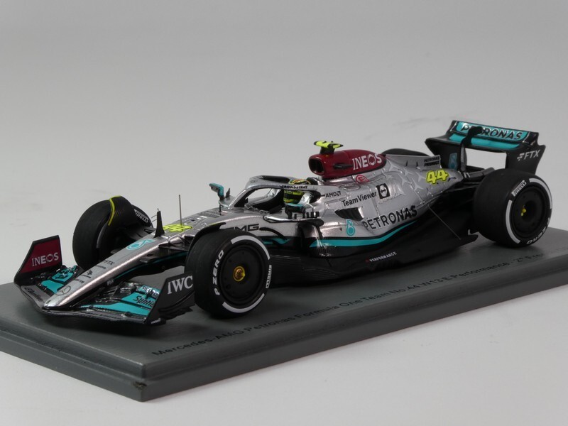 1/43 Spark Mercedes-AMG W13 2022 ハミルトン Spark Mercedes AMG F1 W13 #44 Lewis Hamilton French GP 2022