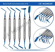 Dental BONE GRAFT/PACKER SET Of 6 Grafting Plugger Scoop Instrument