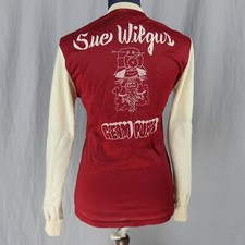 Vintage Sue Wilgus Cream Puffs Keep on Puffin Small Jersey Female BMX Bike Club