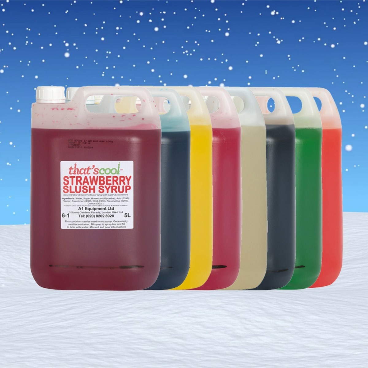 Gallon-Sized Strawberry Shaved Ice & Snow Cone Syrup, Hawaiian Shaved Ice - View #2