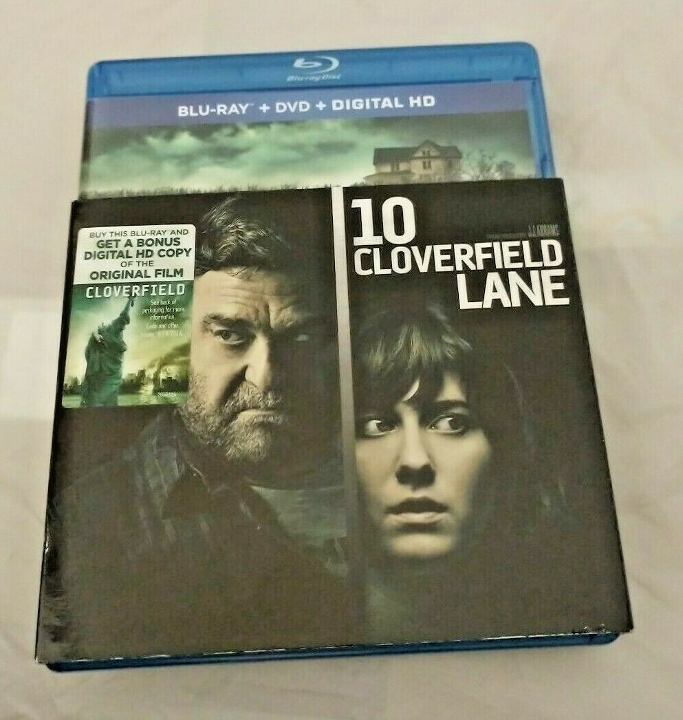 10 Cloverfield Lane (Blu-ray, 2016) + DVD + Digital HD