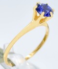 GENUINE 1.16 Cts BLUE SAPPHIRE RING 10K GOLD - Free Appraisal Service - NWT
