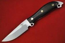 Busse Custom Meaner Street .22" Satin INFI Blade, Black Canvas Micarta Handle