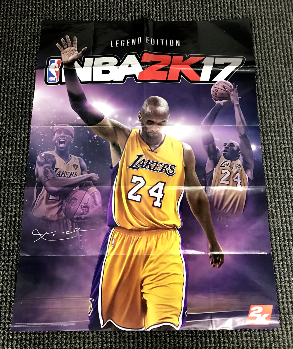 NBA 2K17 Legend Edition Gold Kobe Bryant Poster x LA