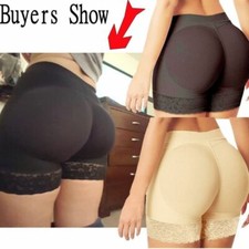 Women's Padded Butt Lift Hip Enhancer No Show Booty Shorts Shaper Tummy Control
