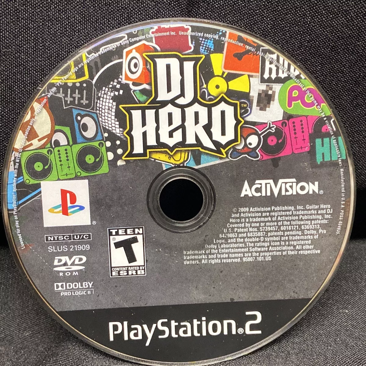 Playstation 2 DJ Hero PS2 Game Only No Turntable 90 Plus Songs