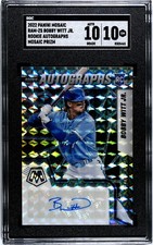 2022 Panini Mosaic Bobby Witt Jr. MOSAIC PRIZM SGC 10 w/10 AUTO RC