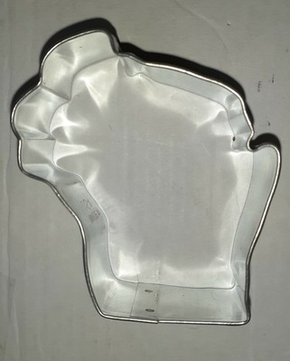 Wisconsin Cookie Cutter Metal Tin Steel The Badger State **NEW** 2.75'' x 2.5'' 
