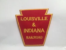 LOUISVILLE & INDIANA  RAILROAD  NEW EMBROIDERED IRON  ON NAME PATCH 