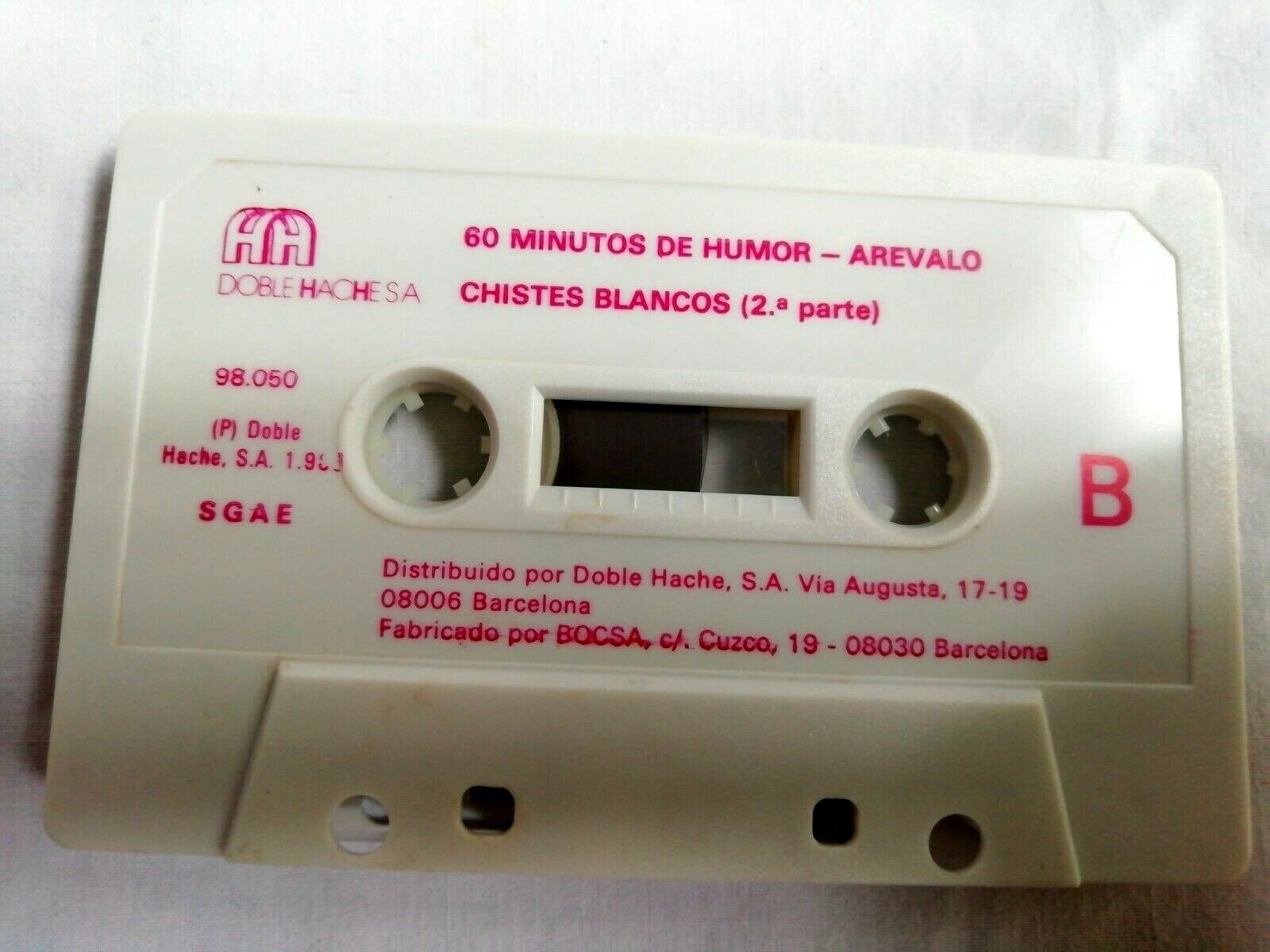 Arevalo 60 Minutes De Humor Cassette Cinta Tape Doblehache 1986 Jokes