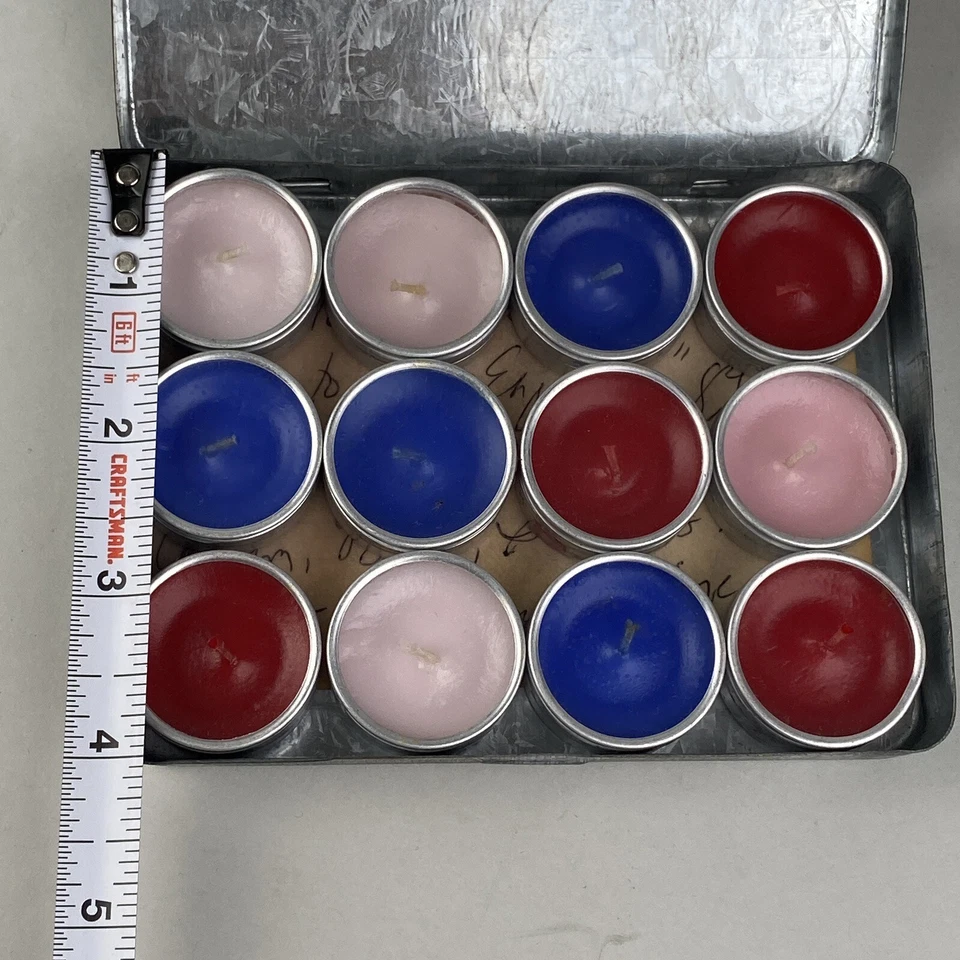 Крытые свечи Pottery Barn 12 шт. с металлической коробкой - Изображение 4 из 4