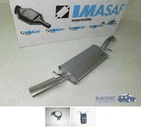 Imasaf ESD Auspuff Endtopf + Anbauteile für VW Corrado 1.8 + 2.0 1991-1995