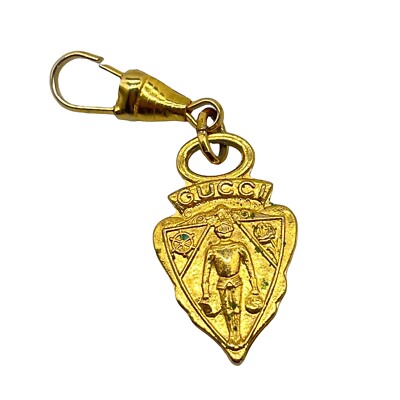 GUCCI Authentic Women's Charm strap Gold Length 2'' Overall  Made in Italy A7
