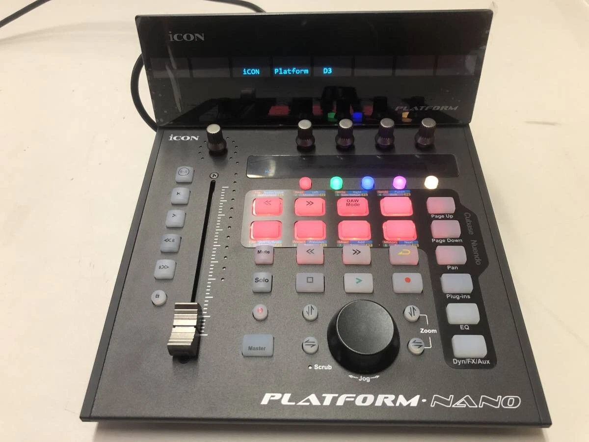 ICON Platform Nano MIDI Control Surface / Global D3 display unit 